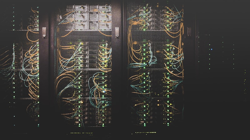 Network cabling in a rack